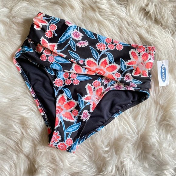 New Old Navy High-waisted Wrap-front Swim Bottoms - Picture 3 of 4